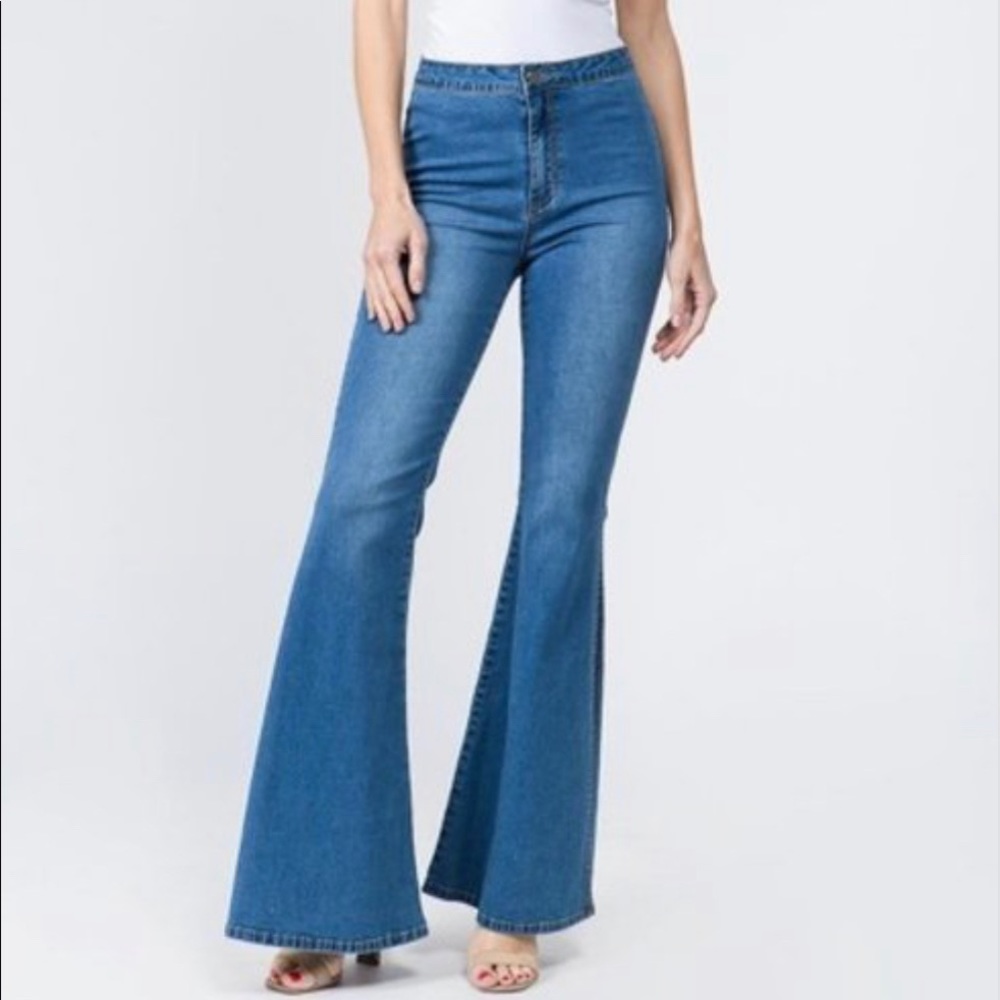 Denim Flare leg Bell Bottom Jeans